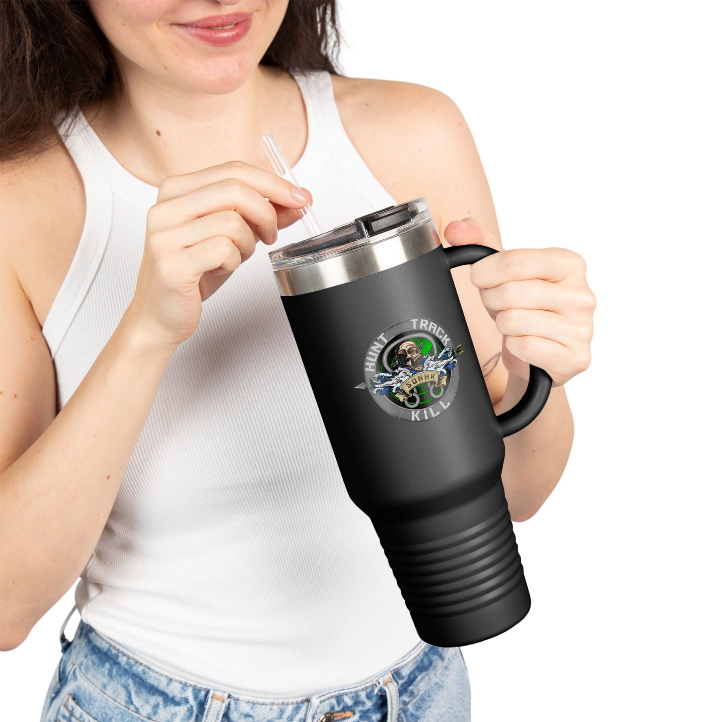 Sonar Travel Mug, 40oz | Hammerhead Edition | Silent Service Customs