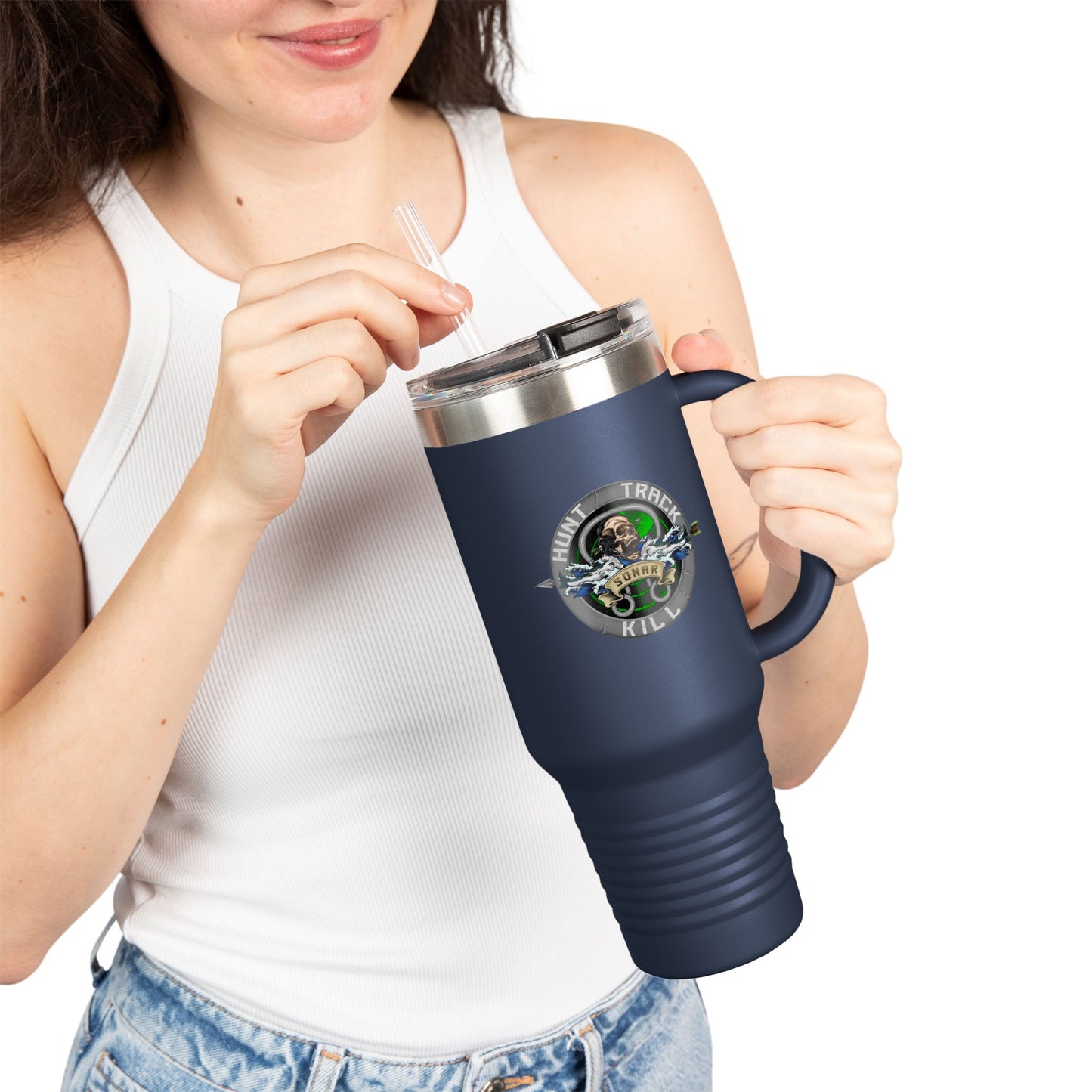 Sonar Travel Mug, 40oz | Hammerhead Edition | Silent Service Customs