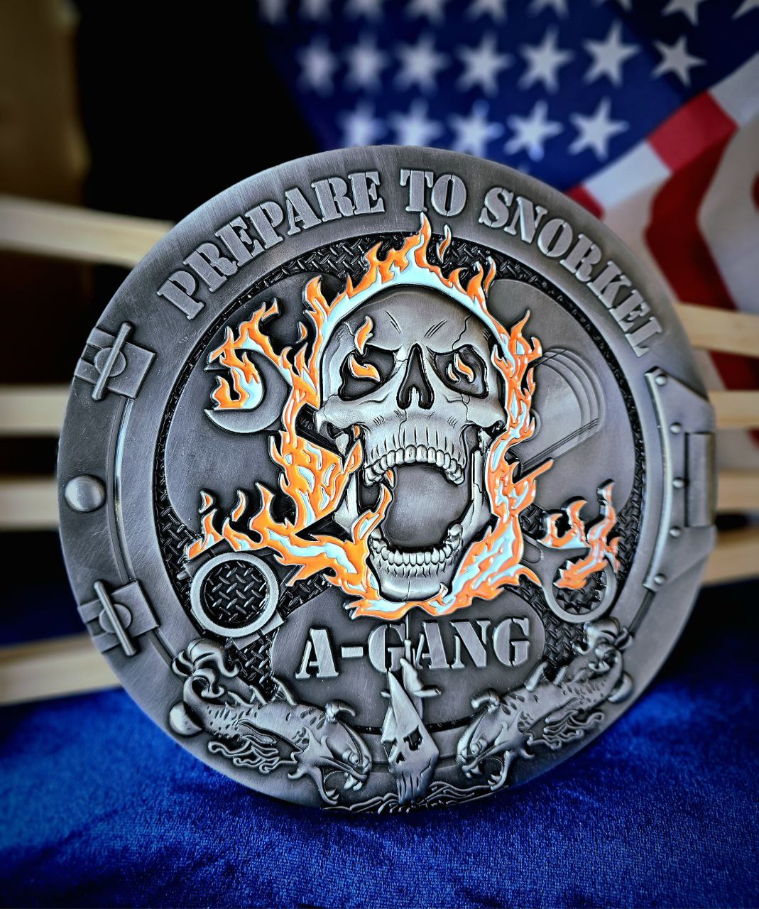 A-Gang 8” Medallion | "Prepare to Snorkel" | Silent Service Customs