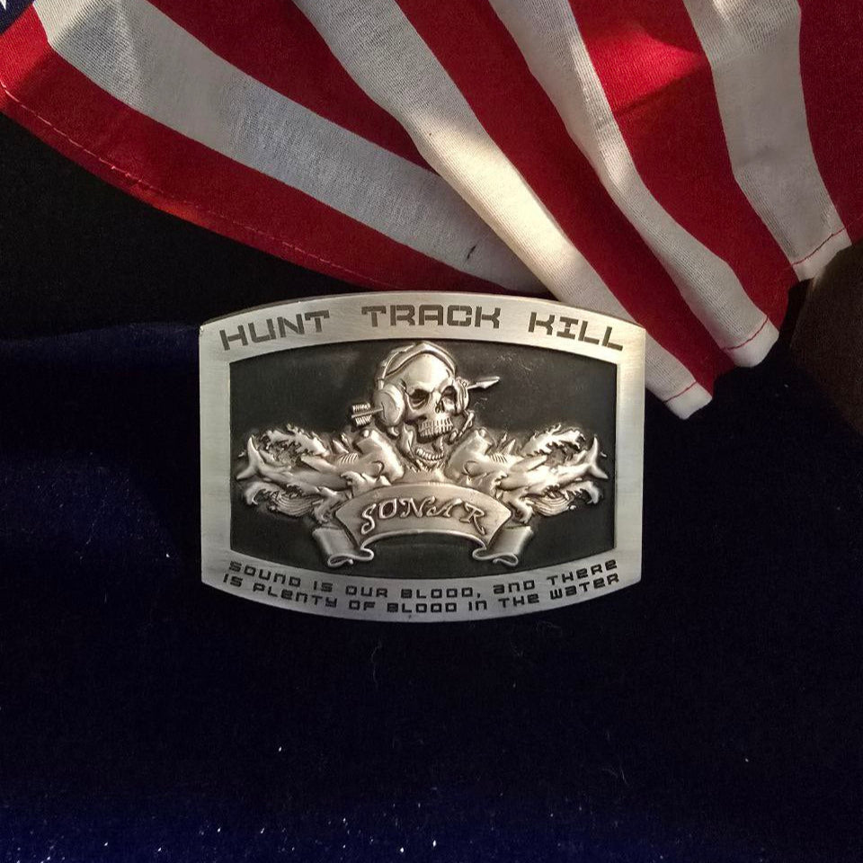 Sonar Belt Buckle Silent Service Customs
