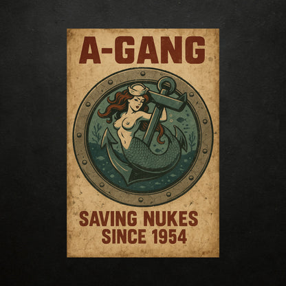 A-Gang Vintage Poster | Saving Nukes