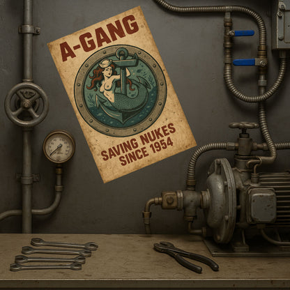 A-Gang Vintage Poster | Saving Nukes