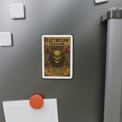 Electrician Division Die-Cut Magnet | Let Them Freeze