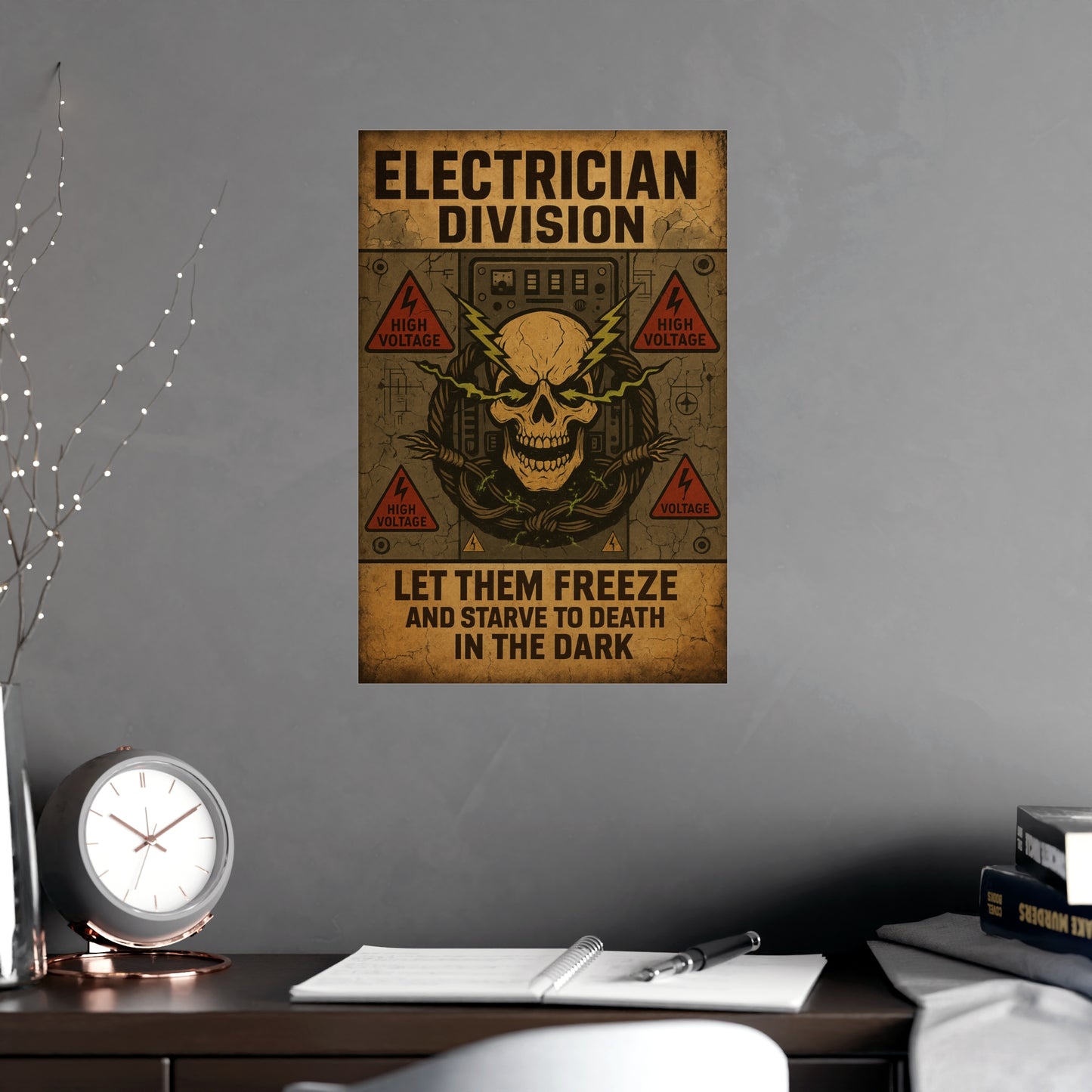 Electrician Vintage Poster | Let Them Freeze