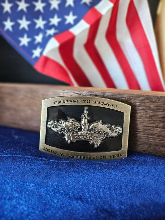 A-Ganger Belt Buckle by Silent Service Customs.
